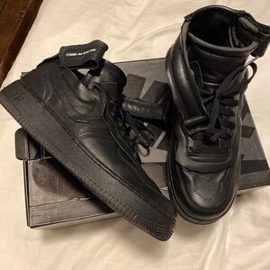 comme des garcons af1 mid black